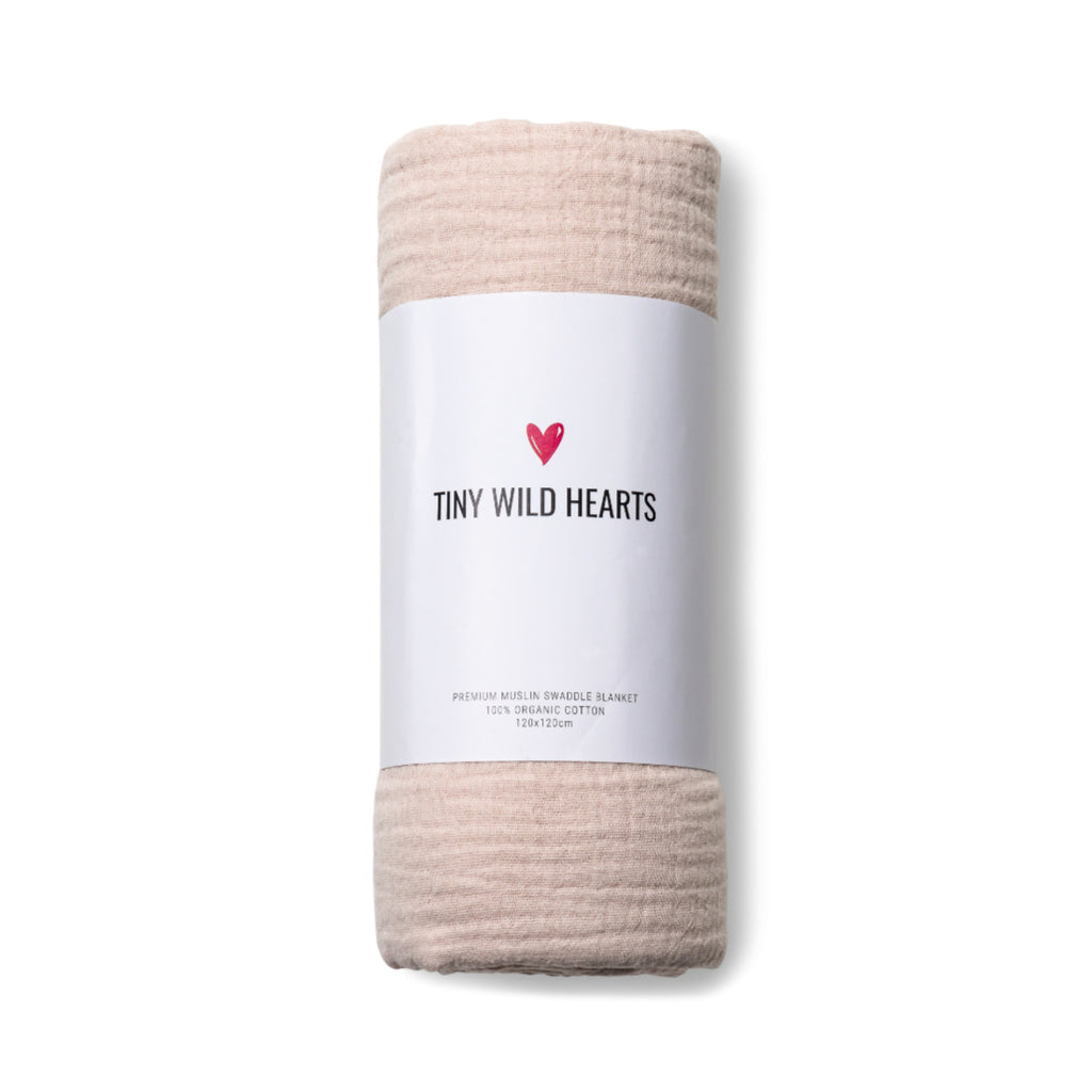 Matteo Organic Muslin Blanket - TINY WILD HEARTS